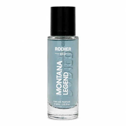 عطر جیبی مردانه رودیر مدل Montana Legend با رایحه معتدل و چوبی حجم 30 میلیلیتر