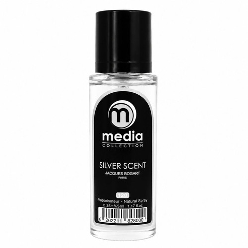 عطر جیبی مردانه مدیا مدل Silver Scent با رایحه تند و چوبی حجم 35 میلیلیتر