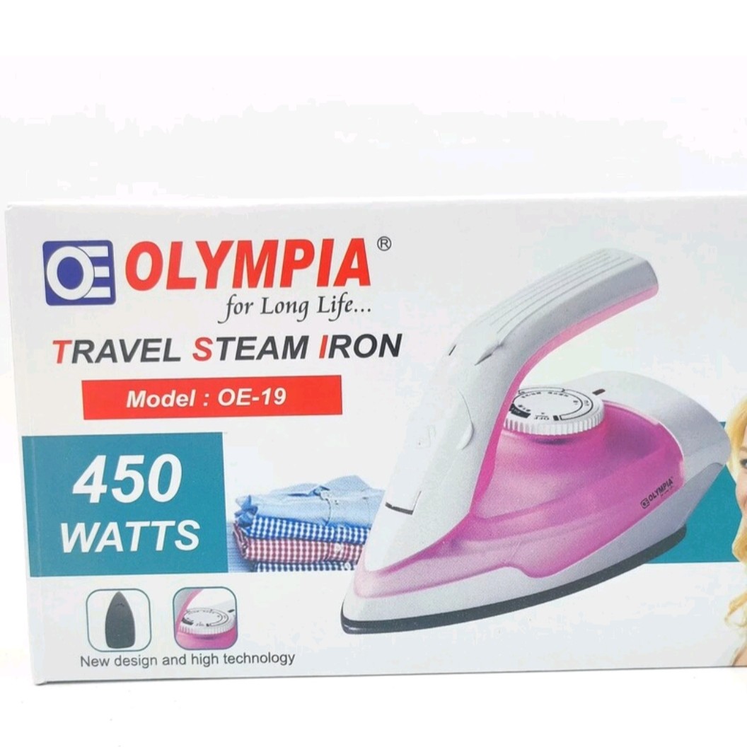 اتو بخار مسافرتی المپیا مدل OE019 اتو Olympia تک رنگ سفید