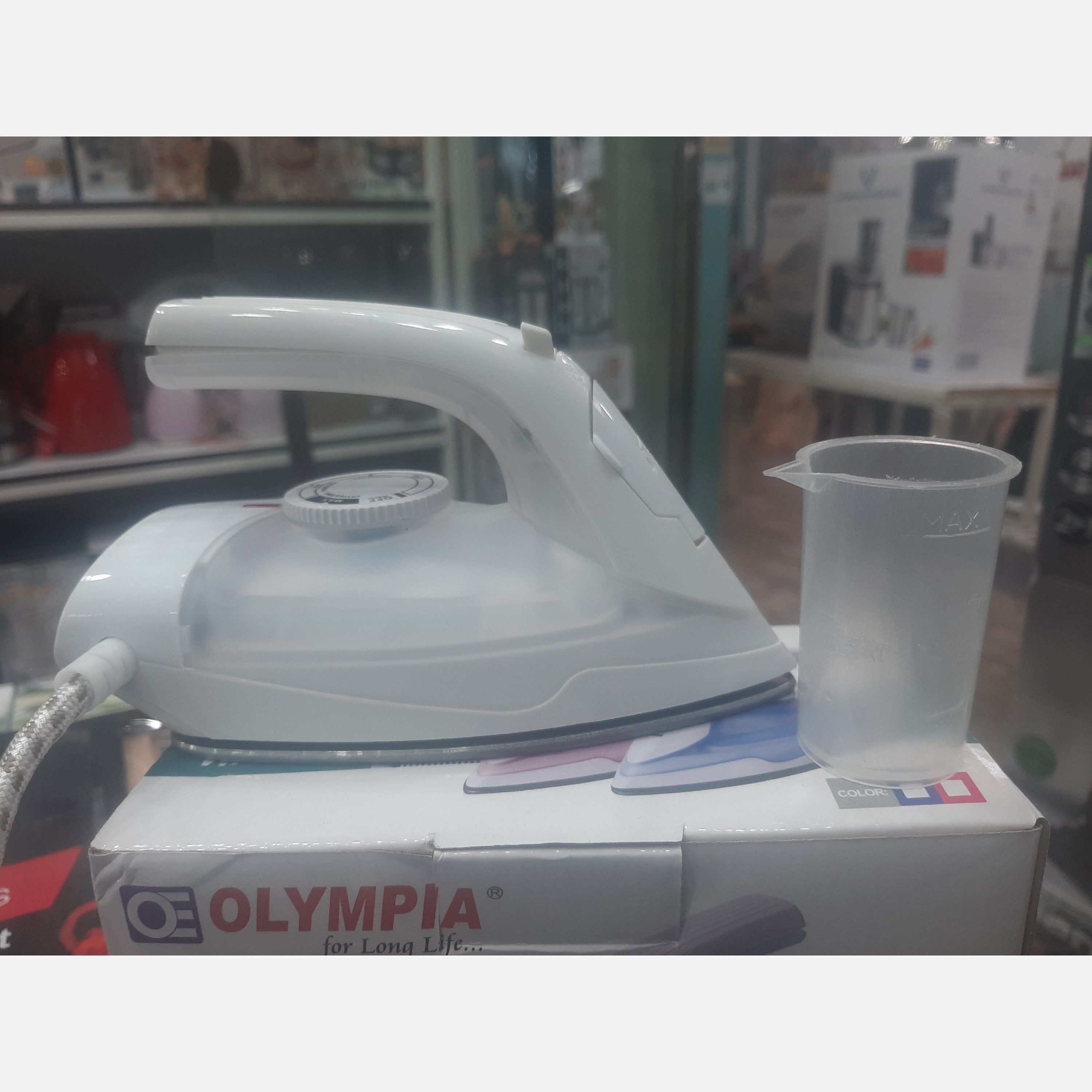اتو بخار مسافرتی المپیا مدل OE019 اتو Olympia تک رنگ سفید