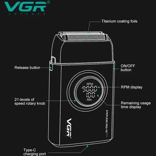 ماشین اصلاح وی جی آر مدل VGR V-378