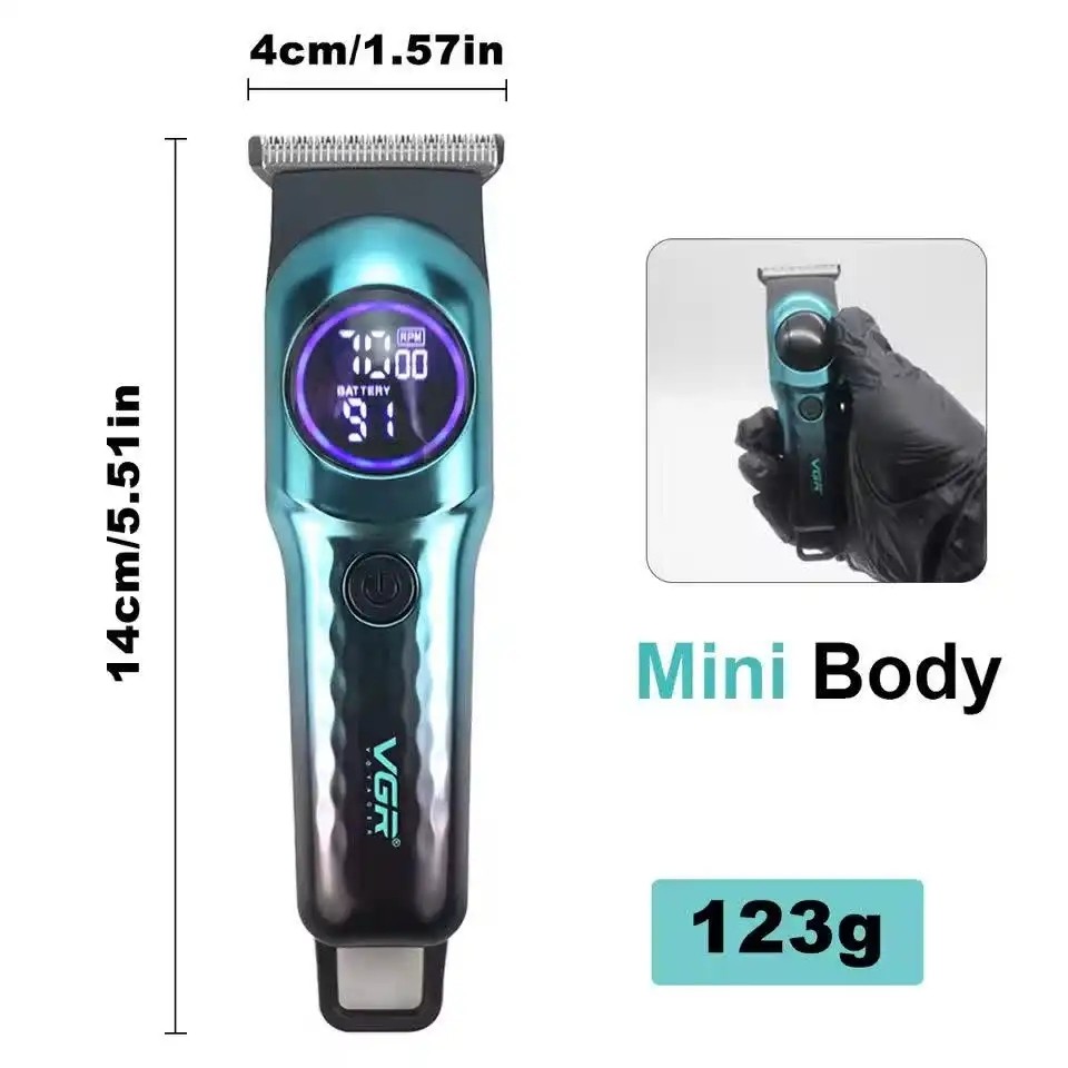 ماشین اصلاح موی سر و صورت و ریش تراش وی جی آر خط زن شارژی V-966 ورژن جدید 966 ( گناوه مارکت )