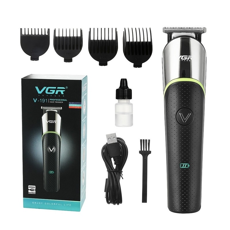 ماشین اصلاح موی سر و صورت و ریش تراش وی جی آر خط زن شارژی V-191 ورژن جدید 191 ( گناوه مارکت )