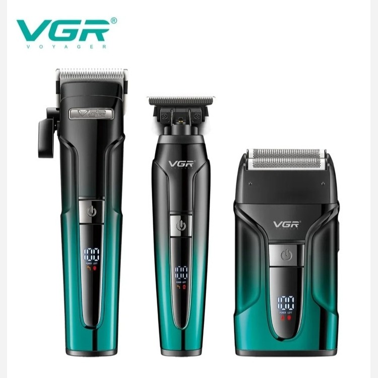 ست ماشین اصلاح سه کاره ( شیور و خط زن و حجم زن )موی سر و صورت وی جی آر V-694 ورژن جدید 694 ( گناوه مارکت