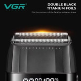 ماشین اصلاح سه کاره حجم زن و خط زن و شیور شارژی سر صورت بدن ریش تراش وی جی آر صفر زن V-640 s3 ورژن جدید ( گناوه مارکت )