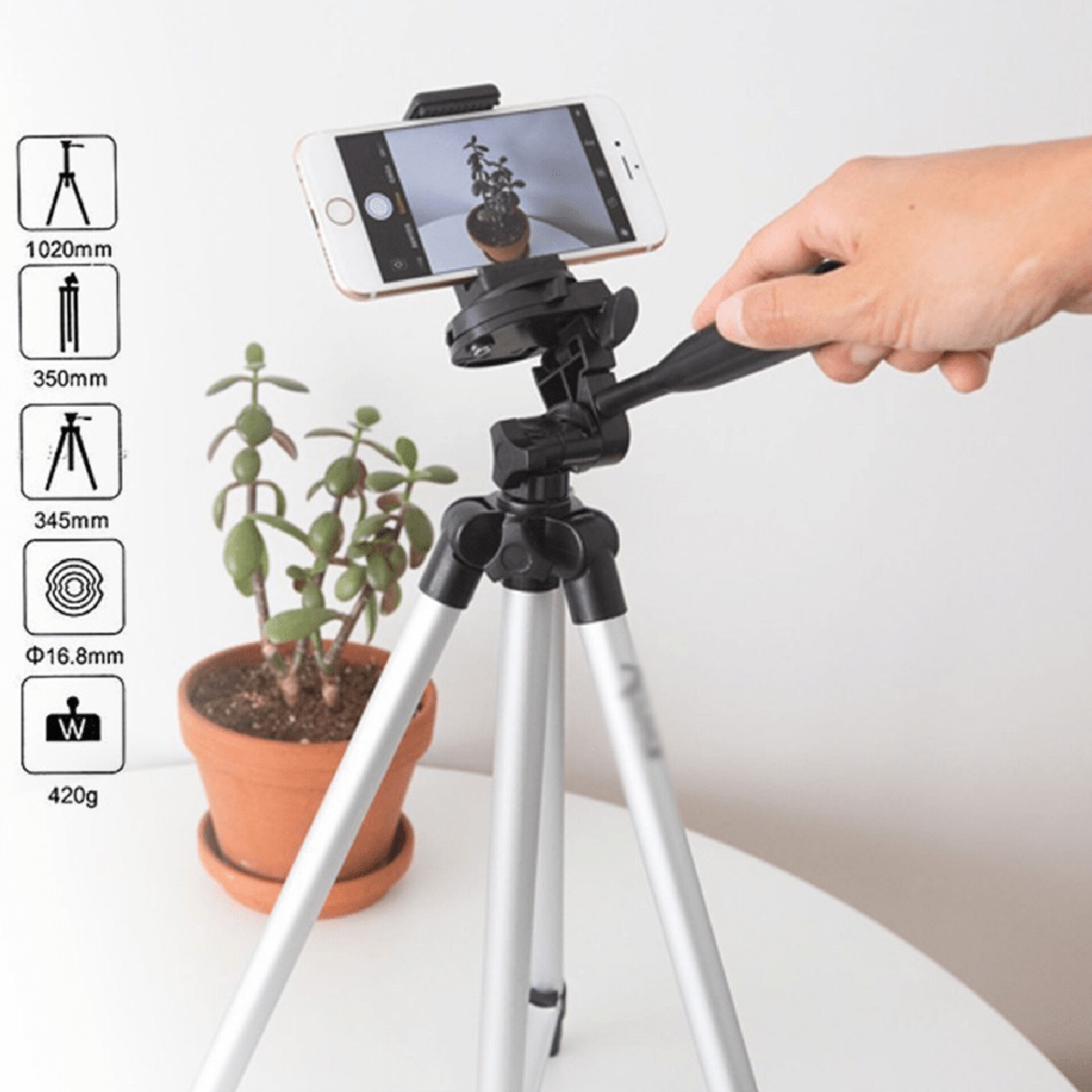 پایه گوشی و دوربین 3120 و 3110 تریپاد tripod(سه پایه نگهدارنده گوشی موبایل فیلم برداری عکاسی همسفر منوپاد طرح و مدل)