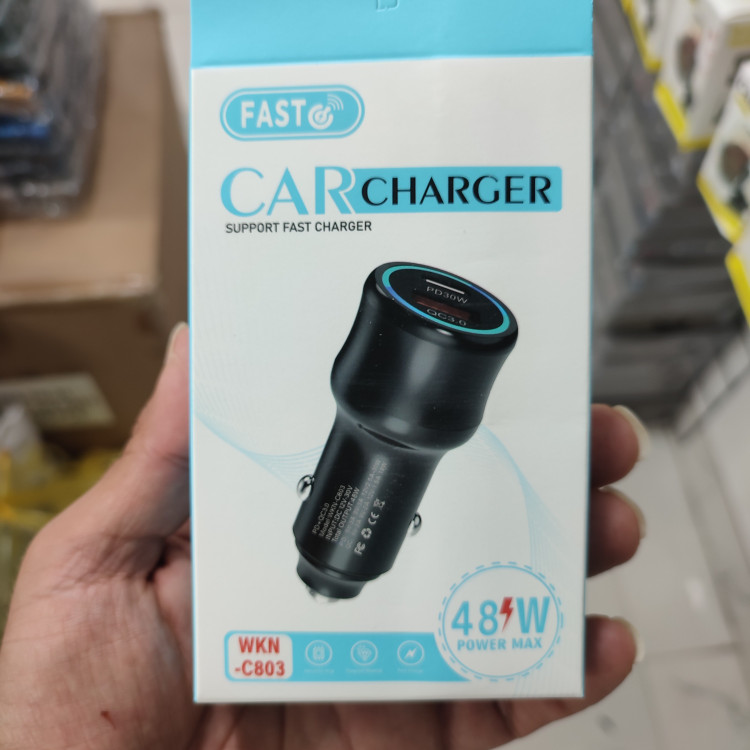 شارژر فندکی ماشین و خودرو دو پورت تایپ سی