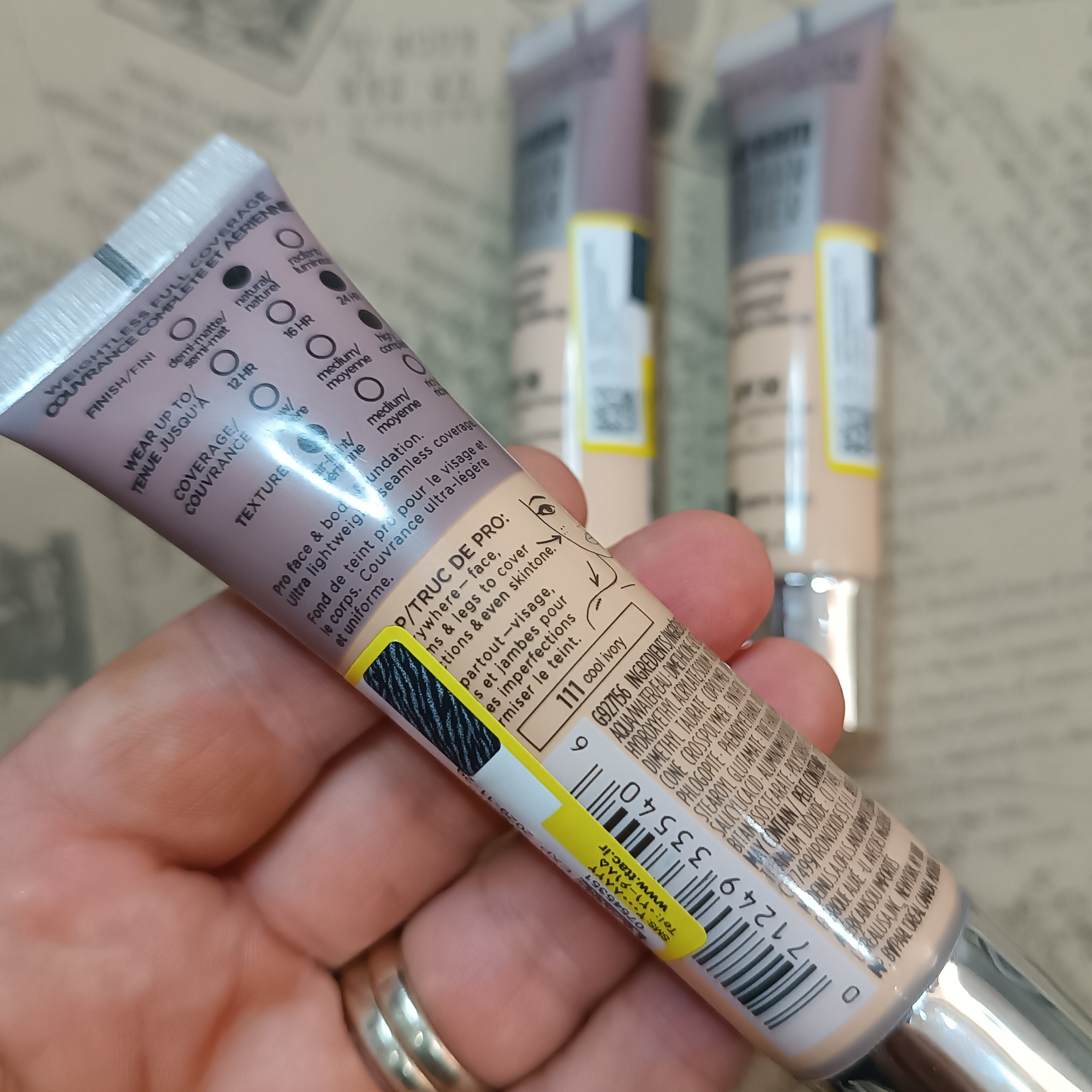 کرم پودر میبلین اورجینال maybelline رنگ بژمتوسط