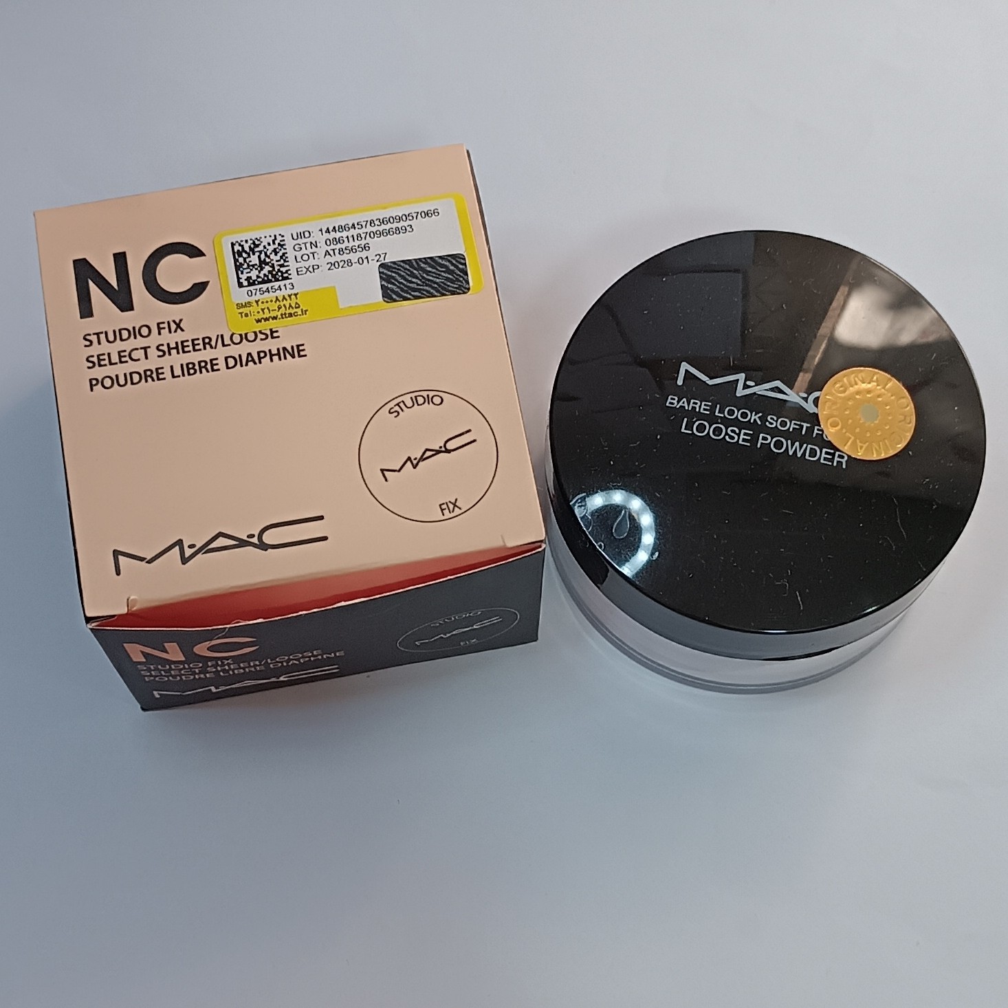 پودر فیکساتور سفید Fixing Powder بیرنگ پودر بیک