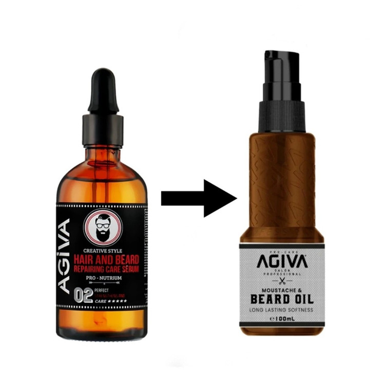روغن ریش و سیبیل پرپشت شدن موی صورت اصلی Agiva