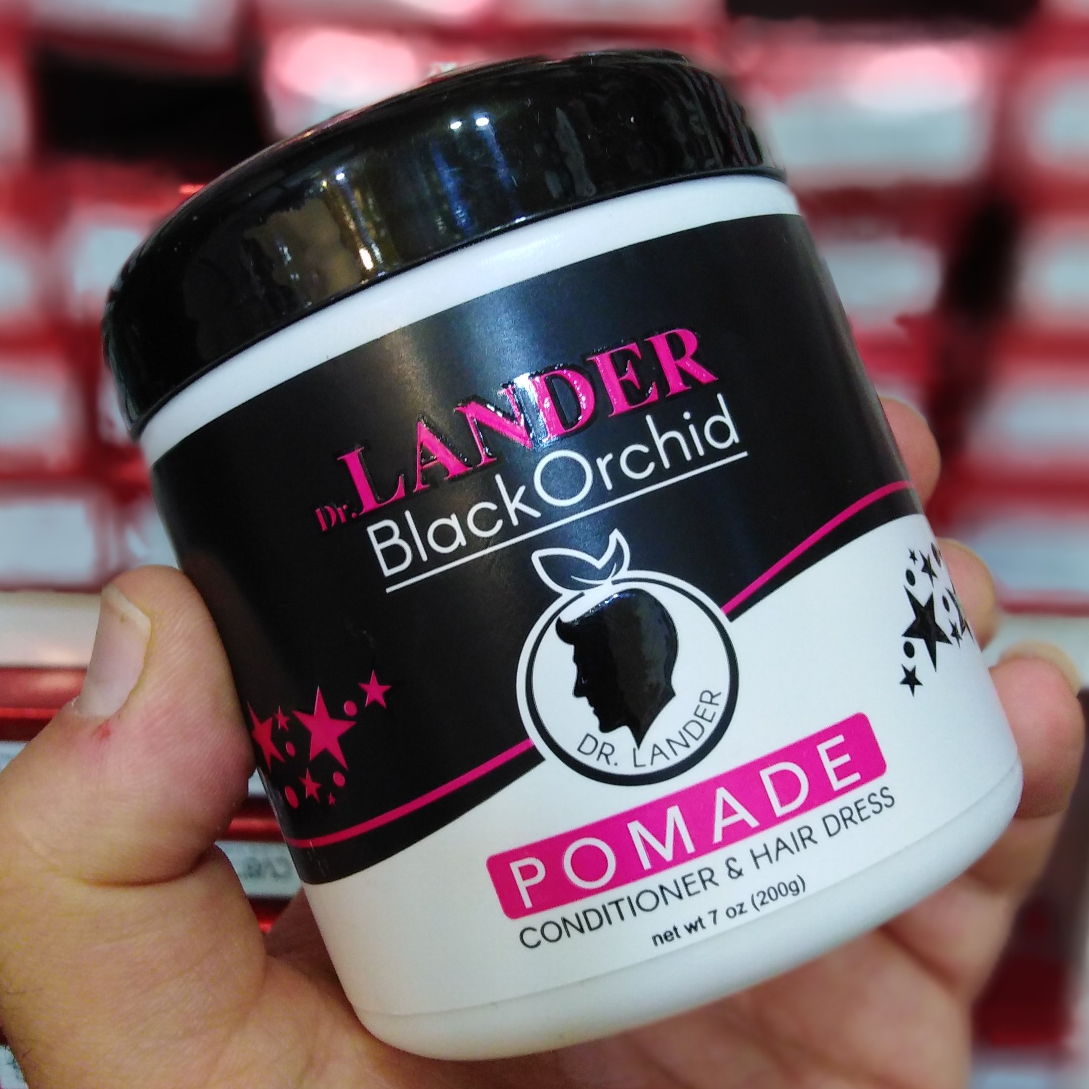 واکس مو لندر بلک اورکید 200 گرمLander Black Orchid Pomade Conditioner Hair Dress آبی موجوده، واکسمو لاندر اصل lander