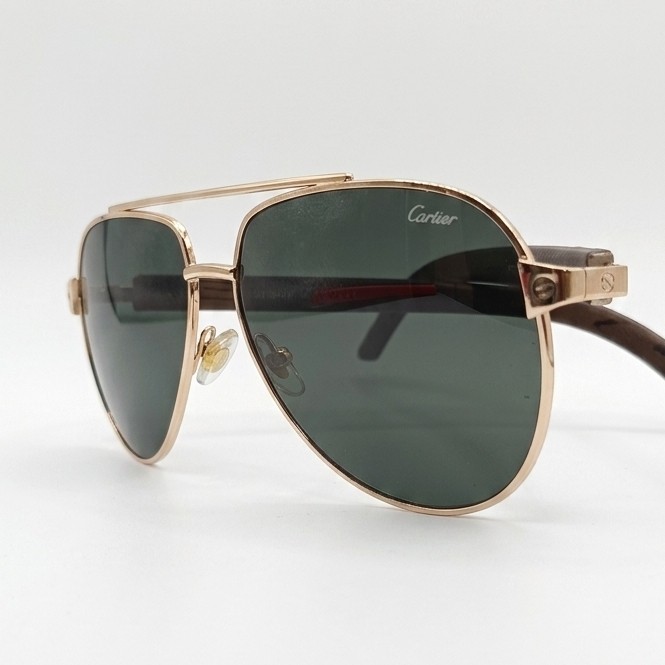 عینک دودی کارتیر طرح ریبن cartier مردانه شیشه