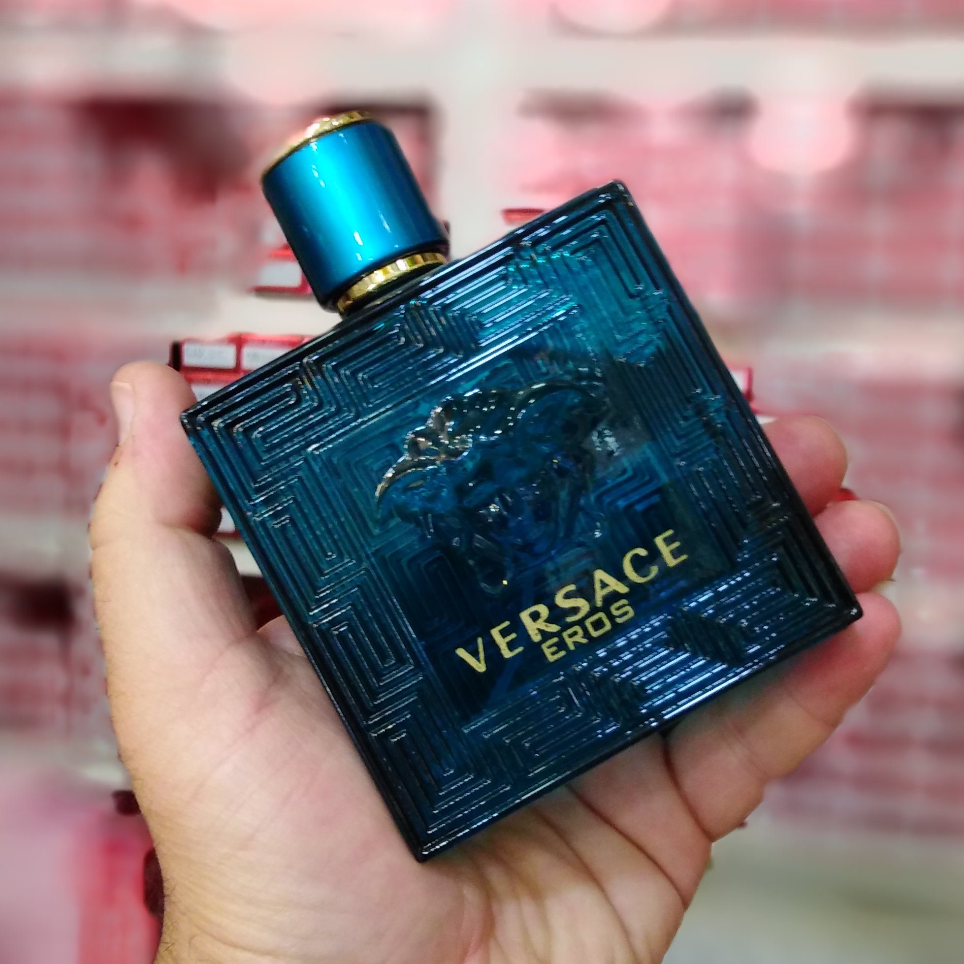 ادکلن ورساچه اروس 100 میل VERSACE EROS عطر ورساچی رایحه مردانه ادوتویلت ورساچه Versace عطر versace erod عطر ورساچه آبی