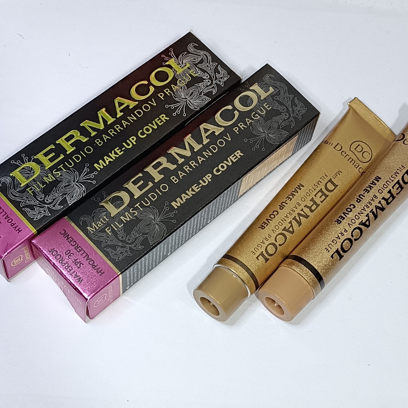 کرم پودر درماکول اصلی هلوگرام دار dermacol گیاهی
