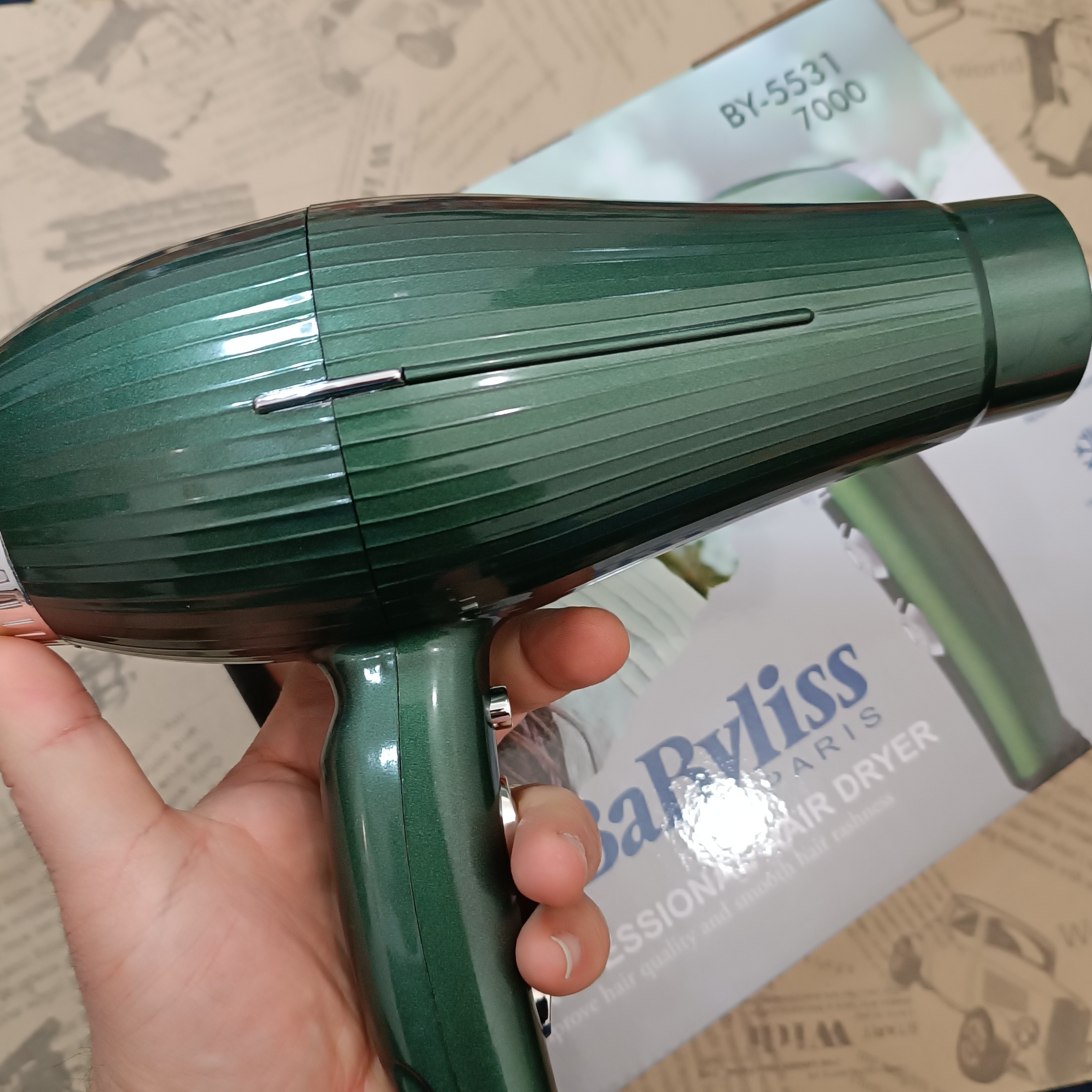 سشوار موتور سنگین بابلیس babyliss دوسرعته سشوآر سالنی پرقدرت براشینگ