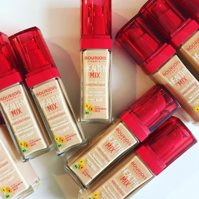 کرمپودر میوه ای هلثی میکس بورژواBourjois Healthy Mix Foundation کرم پودر بورژوآ هیلتی میکس کرم گریم کرم پودر گیاهی