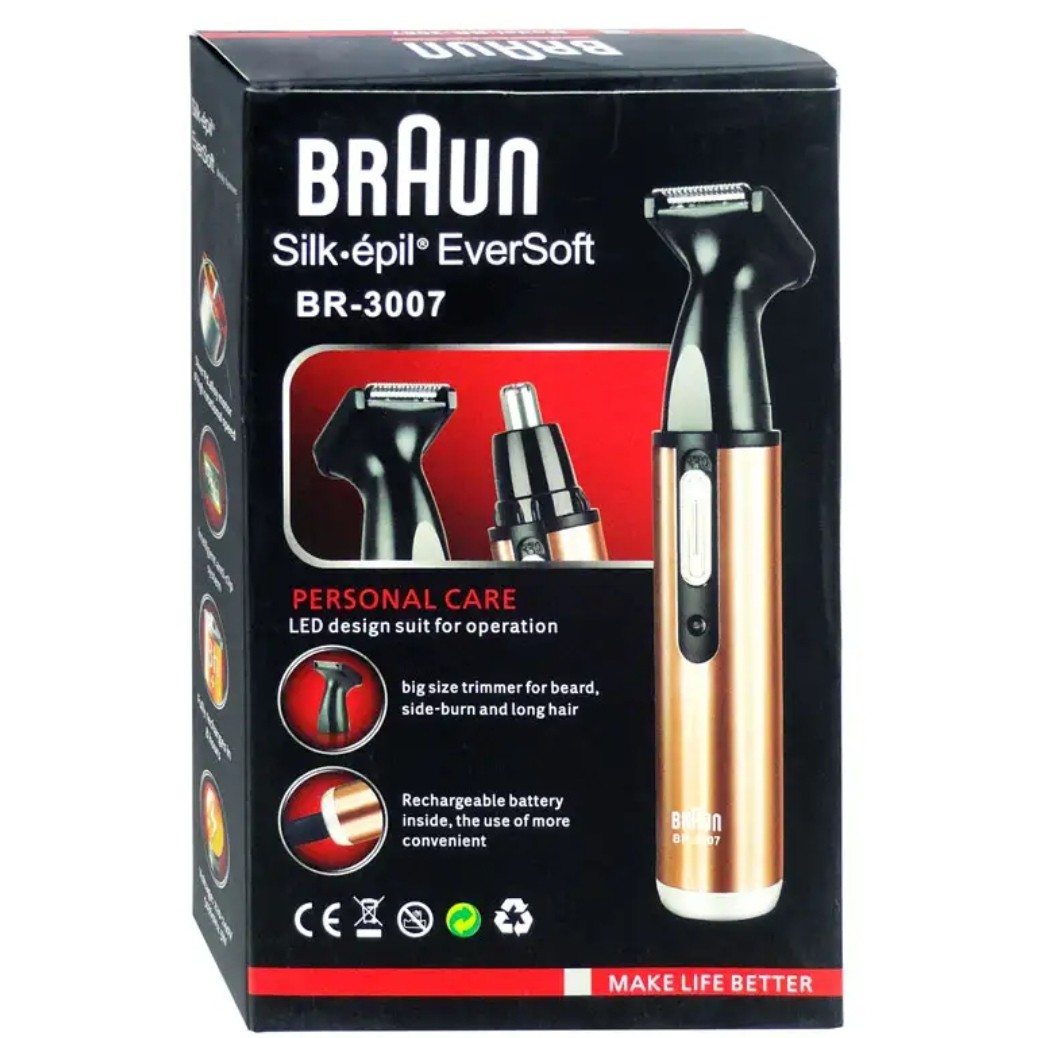 موزن گوش و بینی خط زن براون 2 کاره اصل Braun