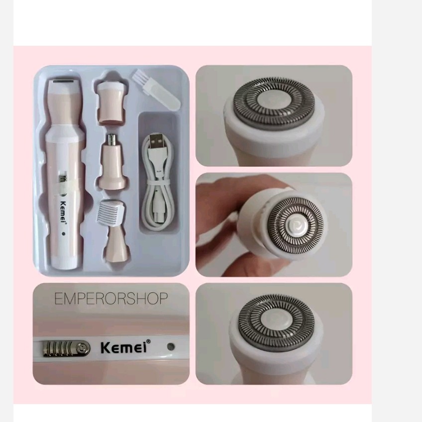 ست اصلاح موی بدن بانوان کیمی مدل KM-3024
