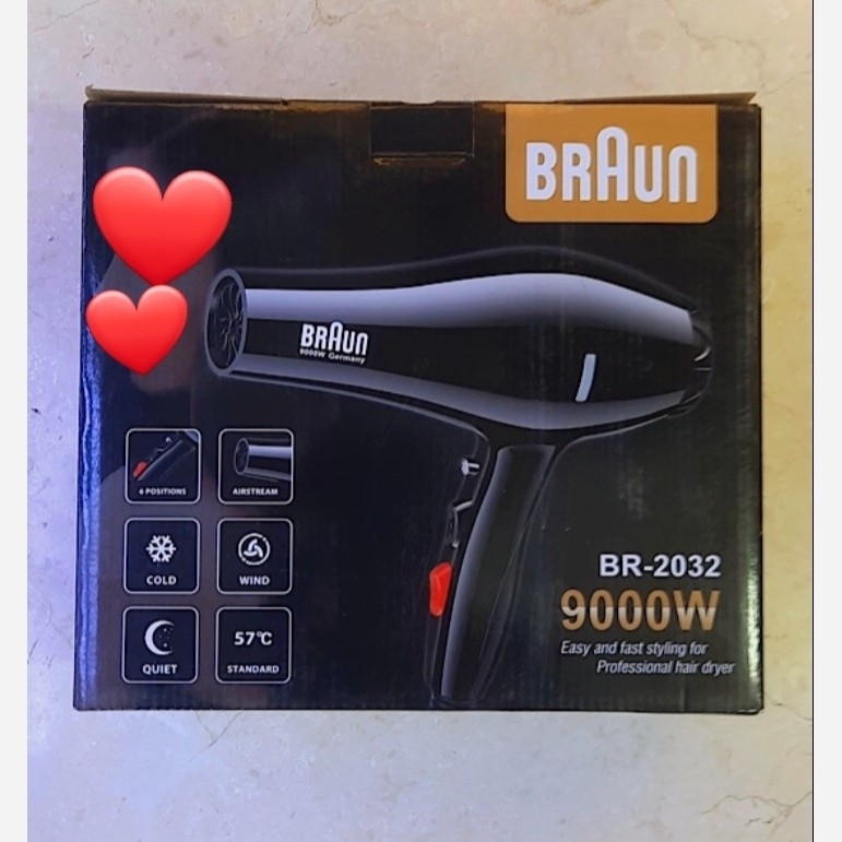سشوار بروان 9000 وات BR-2032