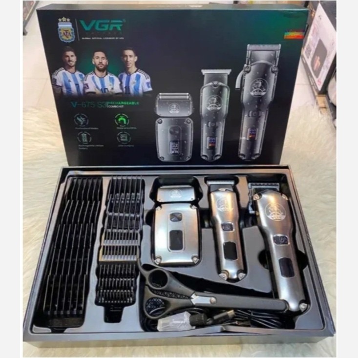 ماشین اصلاح 3 قلو وی جی ار مدل V-675s3
