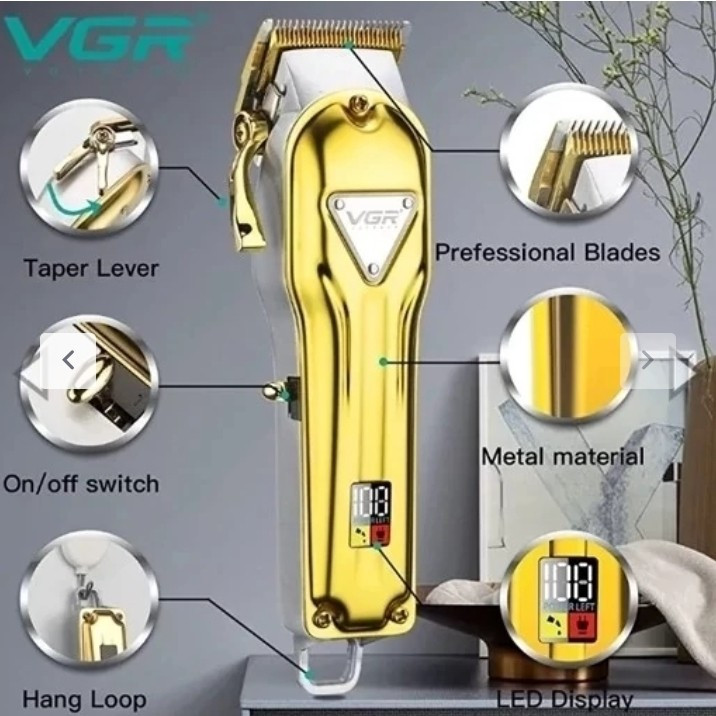 ماشین اصلاح موی سر و صورت وی جی ار مدل V-140 پلمپ شرکتی اصل