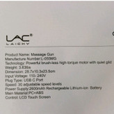 ماساژور باشگاهی مدلALC LAICHY L-055MG ماساژور حرفه ای 12 سرعتهصفحه لمسی لایچی موجود در فروشگاه لوازم برقی بندرگناوه