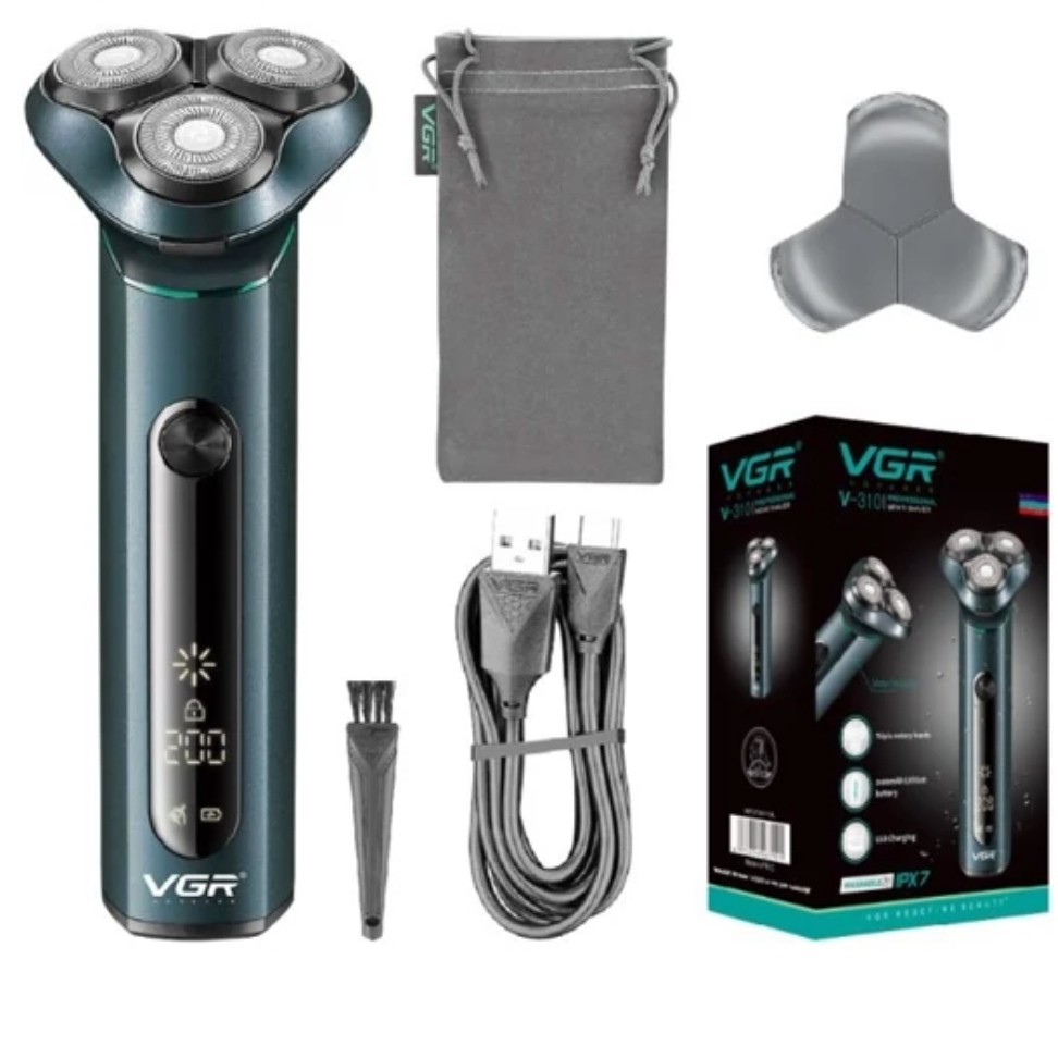 سه تیغ وی جی آر مدل V310 با برش چرخشی و ضد آب