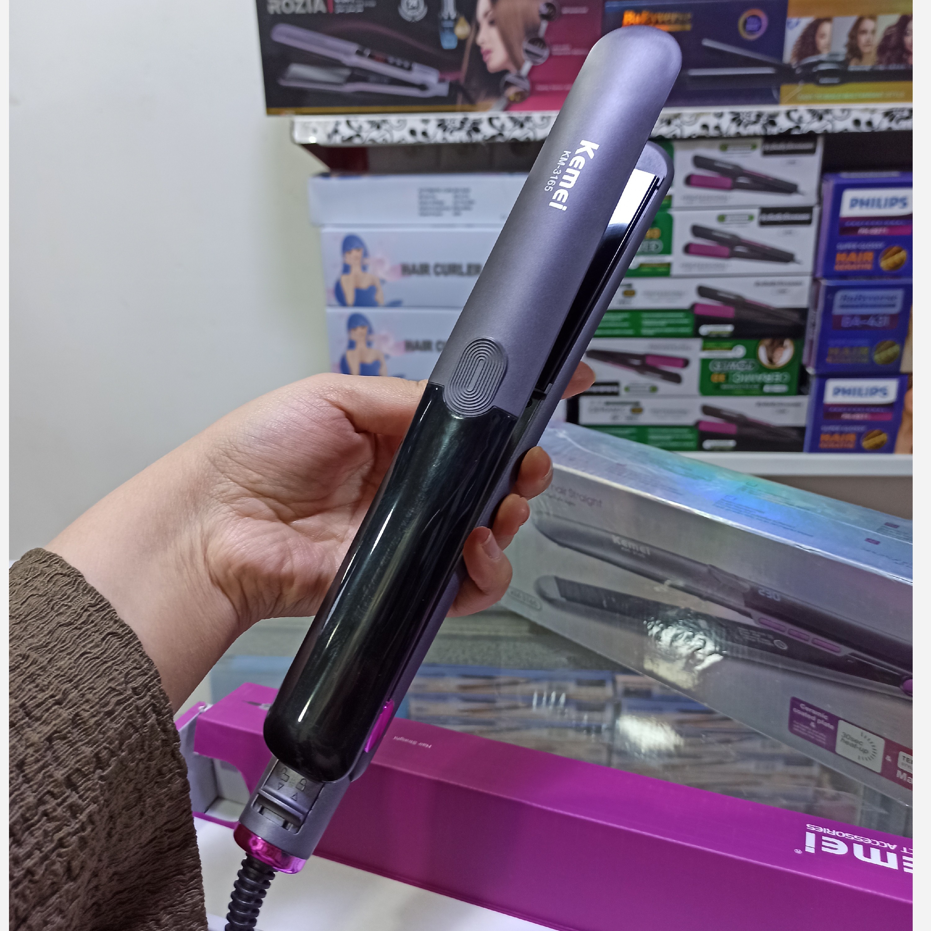 اتو مو حرفه ای کیمی مدل KM-3165
