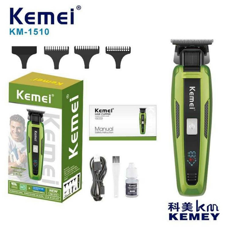 ماشین اصلاح خط زن و صفر زن موی سر و صورت شارژی کیمی مدل KM-1510