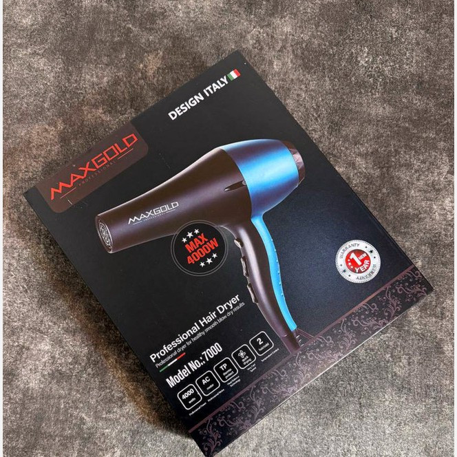 سشوار فوق حرفه ای اورجینال مکس گلد سری M-7000