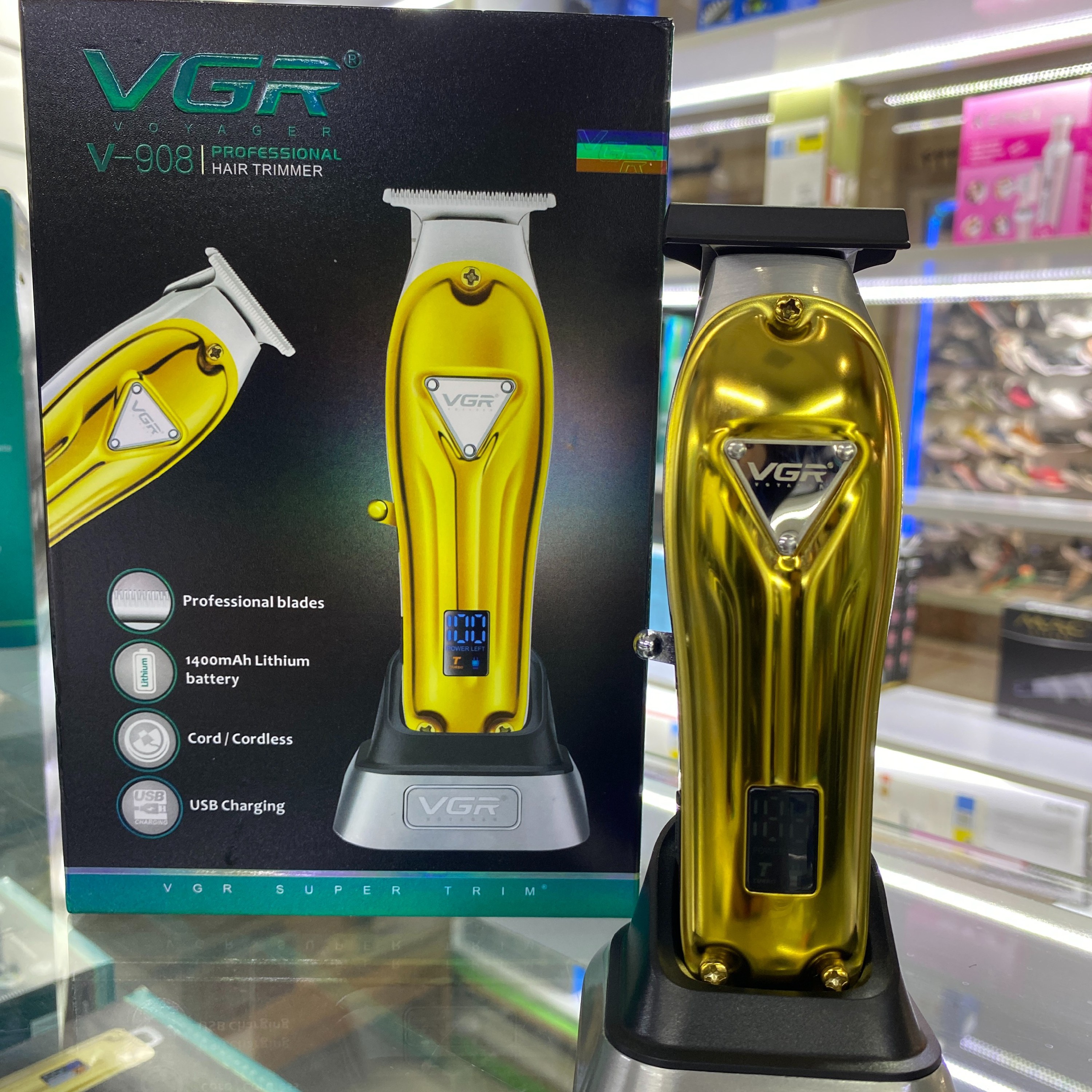 ماشین اصلاح موی سر و صورت وی جی ار مدل V-908.