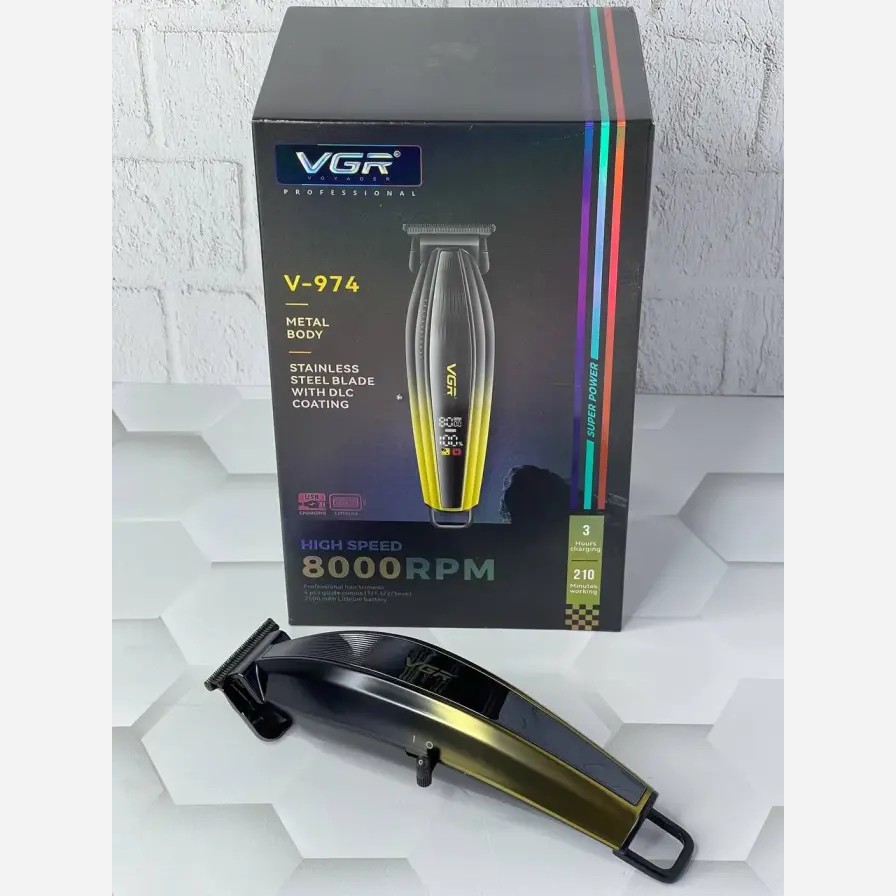ماشین اصلاح و صفر زن قوی موی سر و صورت وی جی آر مدل VGR V-974