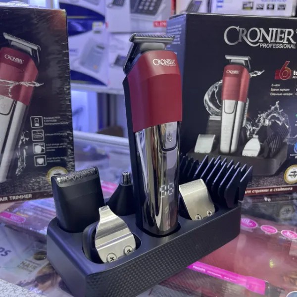 ماشین اصلاح 6کارە کرونیرCronier شش سری حرفه ای