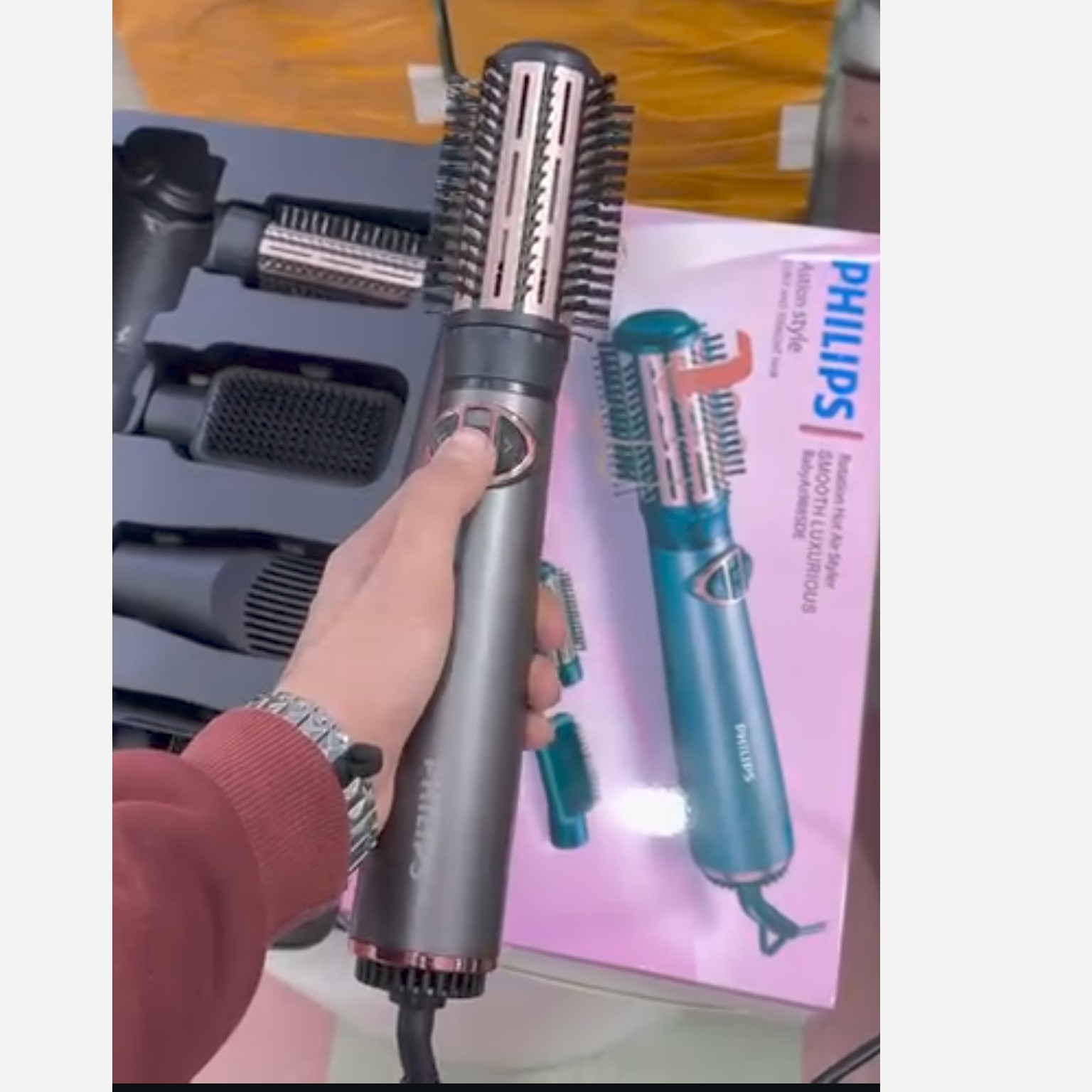 سشوار چرخشی حرفه ای فلیپس اورجینال PHILIPS pro as988sed