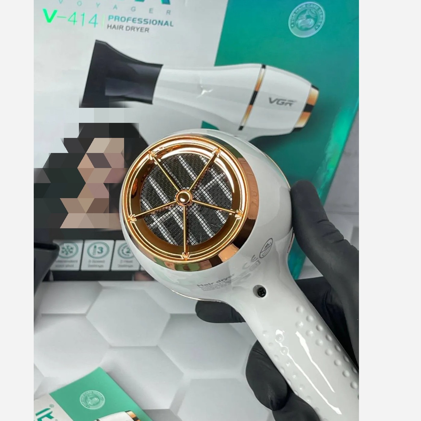 سشوار حرفه ای وی جی ار مدل VGR V-414 VGR V-414 HAIRDRYER
