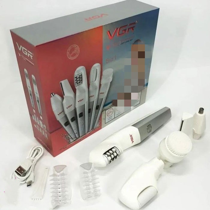 ست اپیلاتور 5 کاره وی جی آر مدل V-752 مناسب اصلاح بدن