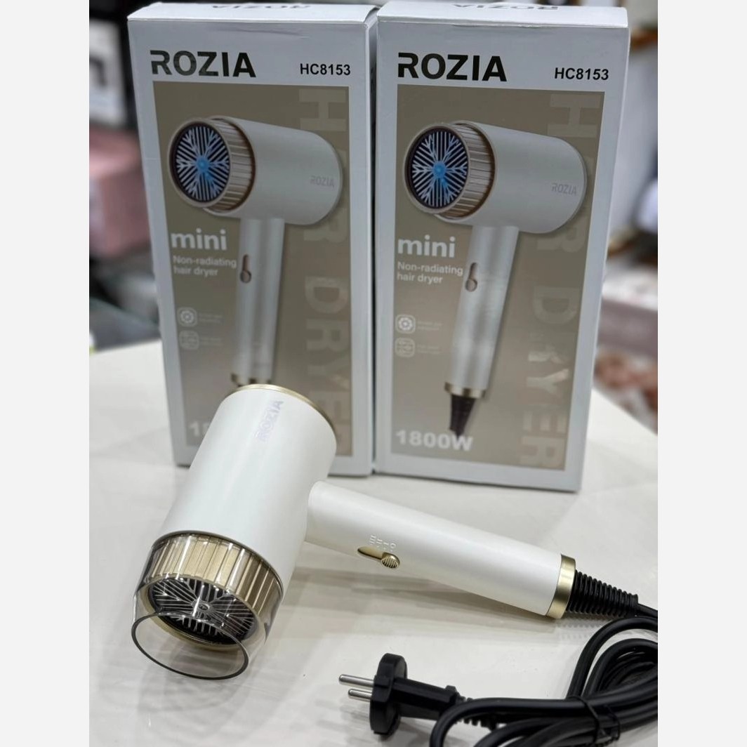 سشوار مسافرتی 1800 وات روزیا مدل Travel hair dryer 1800 watts Rosia model .