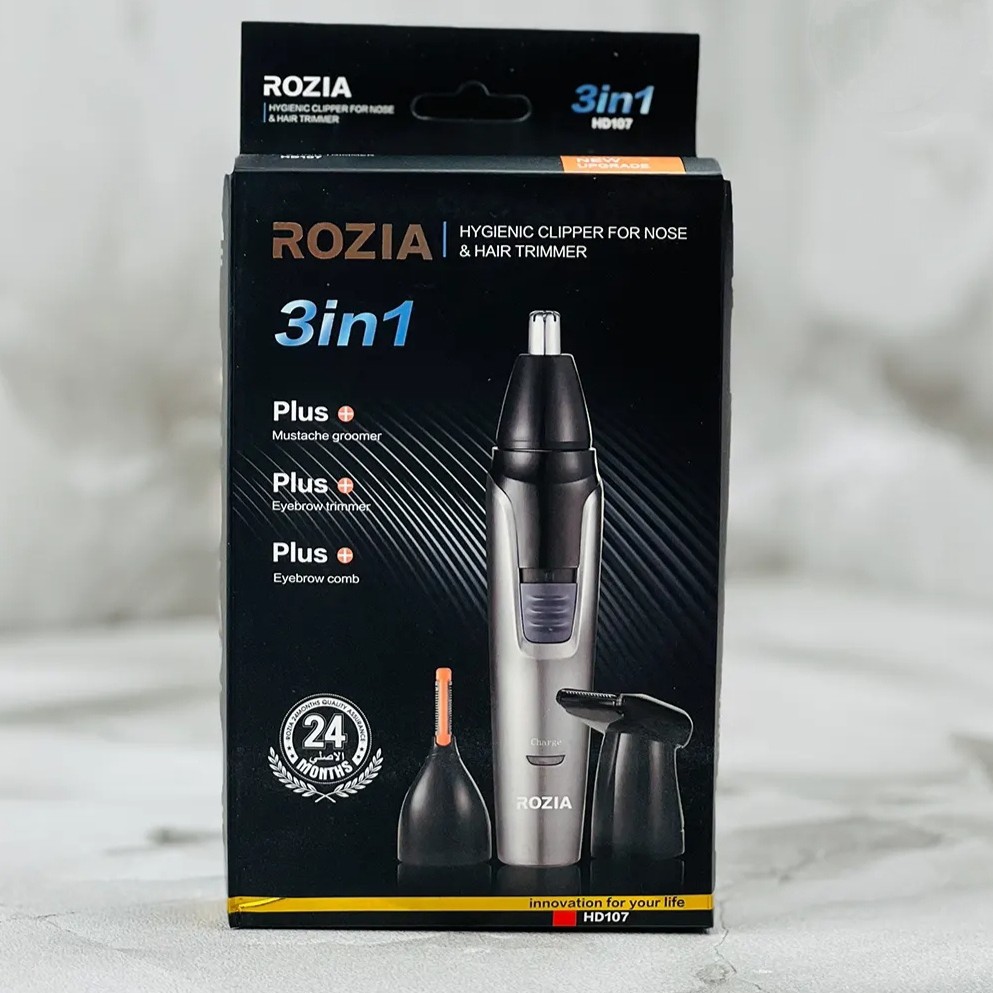 موزن گوش بینی و ابرو سه کاره روزیا مدل Rozia HD107 Ear Nose and Eyebrow Trimmer.