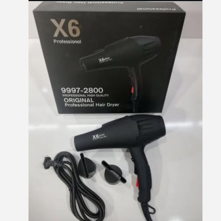 سشوار سالنی موتور سنگین 2800 وات مدل X6 Plus اصلی