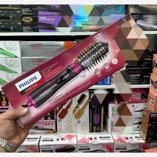 سشوار برس دار چرخشی PHILIPS مدل SDE975DE 2 کاره سشوار حالت دهنده