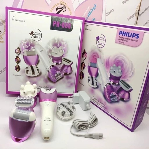 دستگاه اپیلاتور و موکن 5 کاره فیلیپس اصل مدل Philips کیفیت عالی