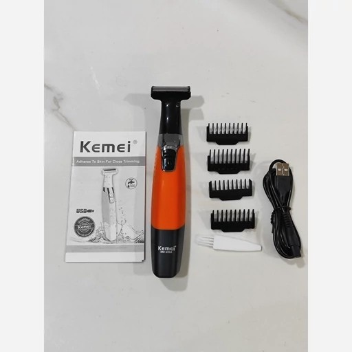 ژیلت برقی بادی گروم کیمی اصلی تک کاره مناسب برای صورت و بدن صفر زنی در حد ژیلت کاملا شد آب دارای گواهی همراه 4 شانه و س
