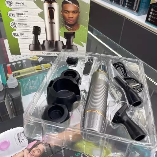 ست موزن گوش و بینی و خط زن دی اس پی مدل DSP model 40032 Nose trimmer set جدید.