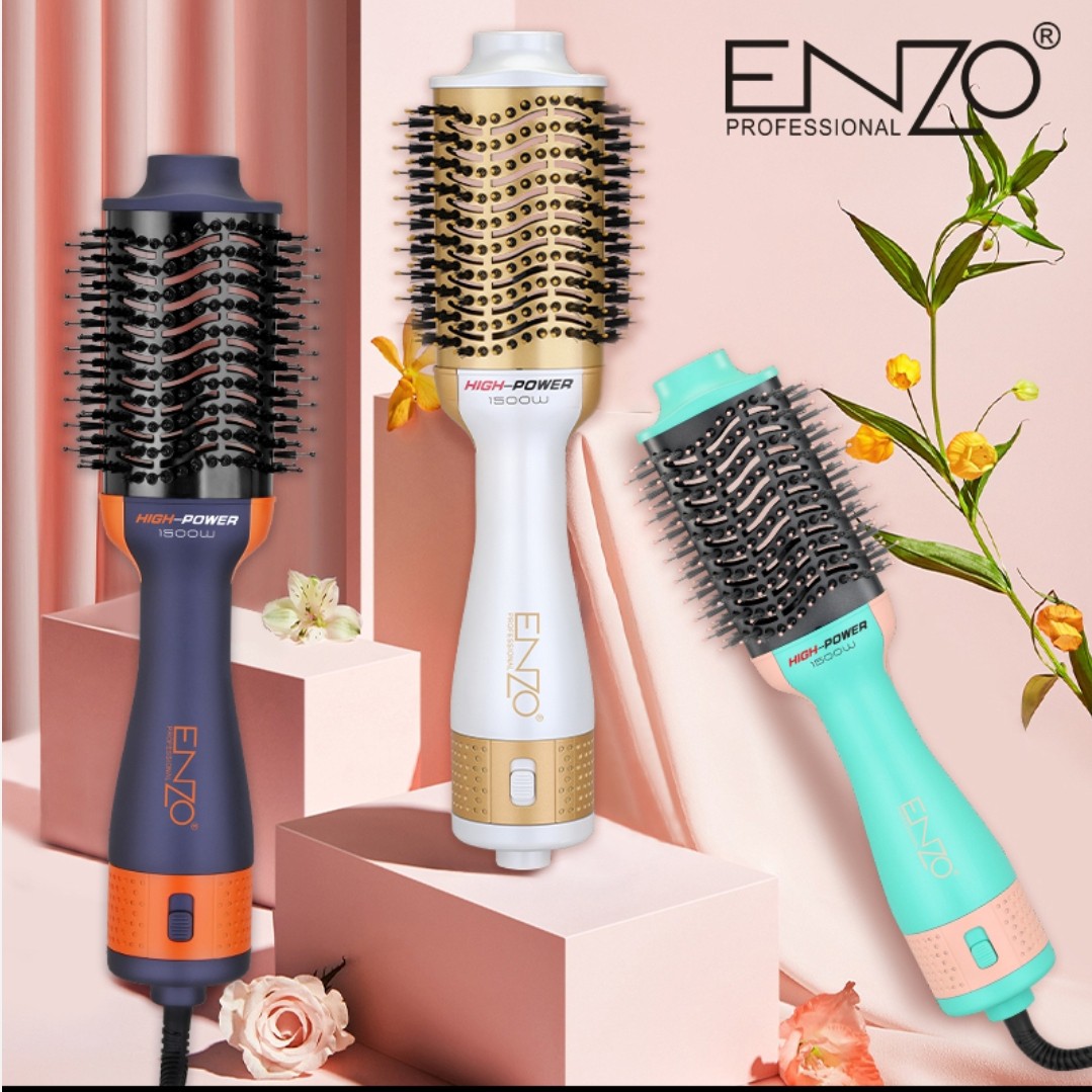 برس سشوارحرفه ای ENZO مدل 2025 در سه رنگ مختلف اورجینال