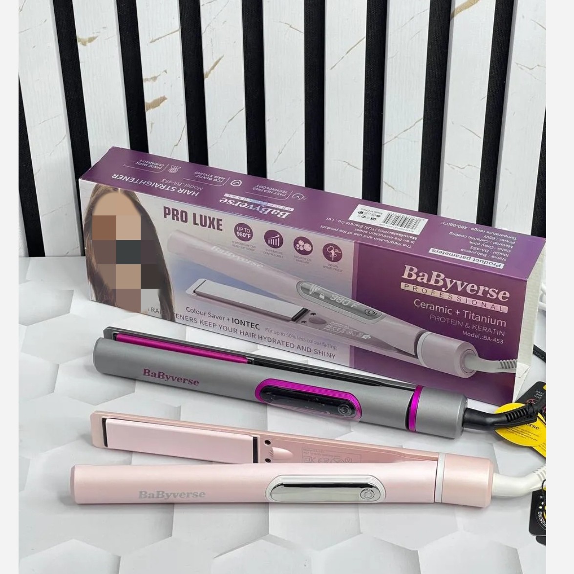 اتو مو حرفه ای بیبی ورس مدل BaByverse BA-453