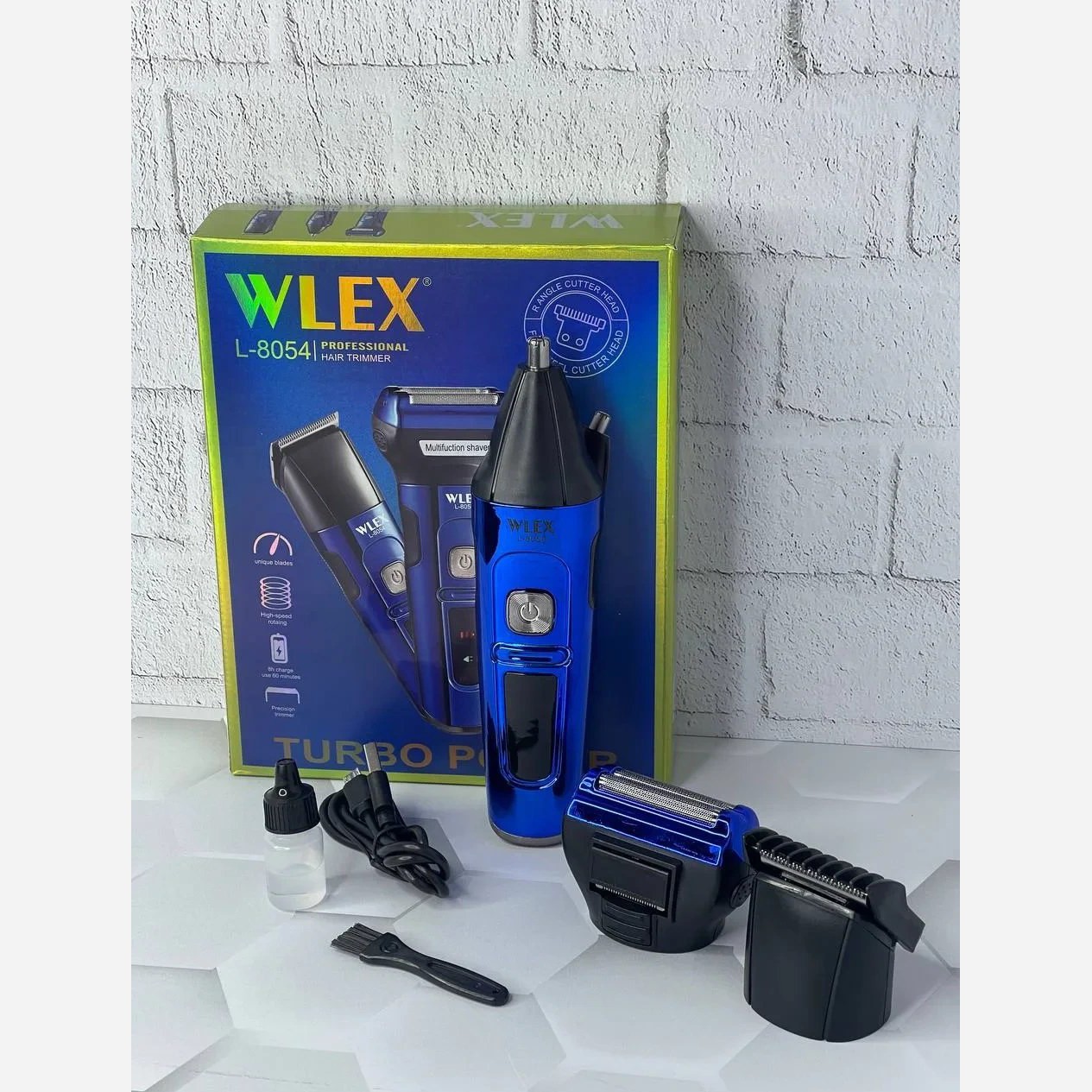 ماشین اصلاح ست 3 کاره ماشین اصلاح ولکس مدل WLEX L-شیور غلطکی و موزن گوش و بینی و خط زن