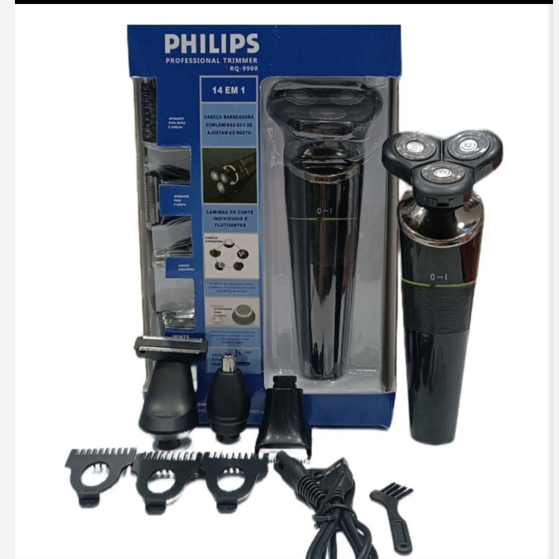 سه تیغ فیلیپس حرفه ای 5 کاره مدل RQ-9900 ا PHILIPS RQ-9900