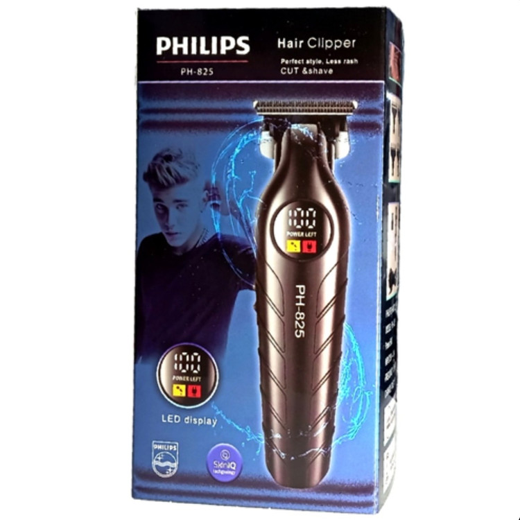 صفر زن صورت و بدن مارک فلیپس PHILIPS new 825 شارژی و مستقیم برق دیجیتالی و نمایشگر درصد باتری