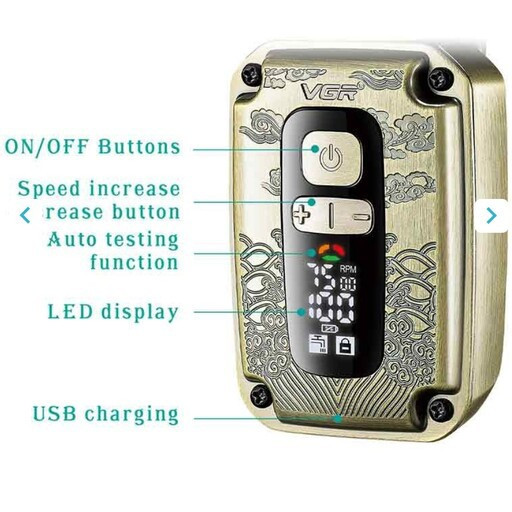 شیور وی جی آر مدل VGR V-337 باطری لیتیومی تقویت شده جدید