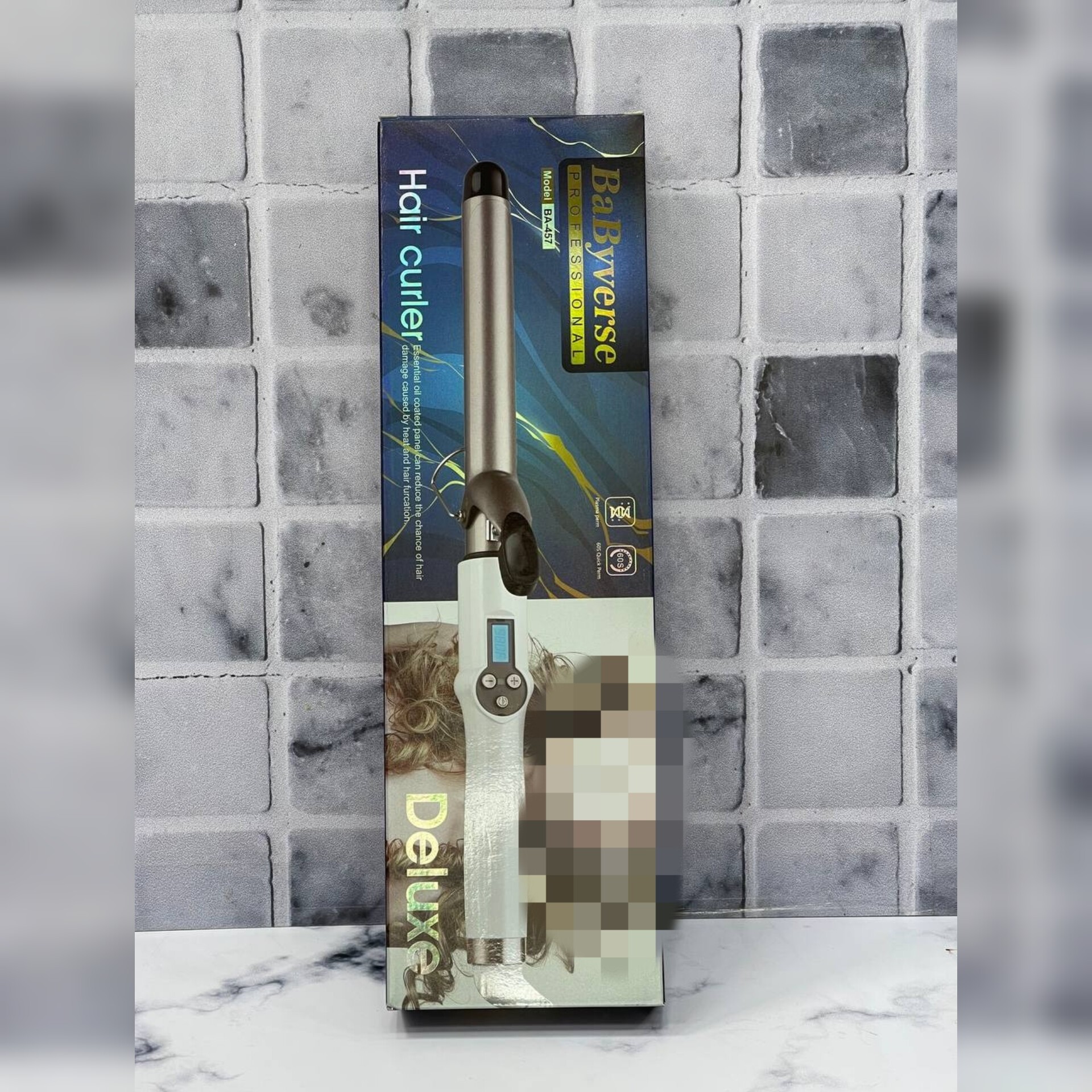 بابلیس فوق حرفه ای از مارک بابی ورس کاملا سالنی و بااکیفیت 1080درجه فارنهایت میله تتانیوم سیم چرخشی 360درجه دو رنگ
